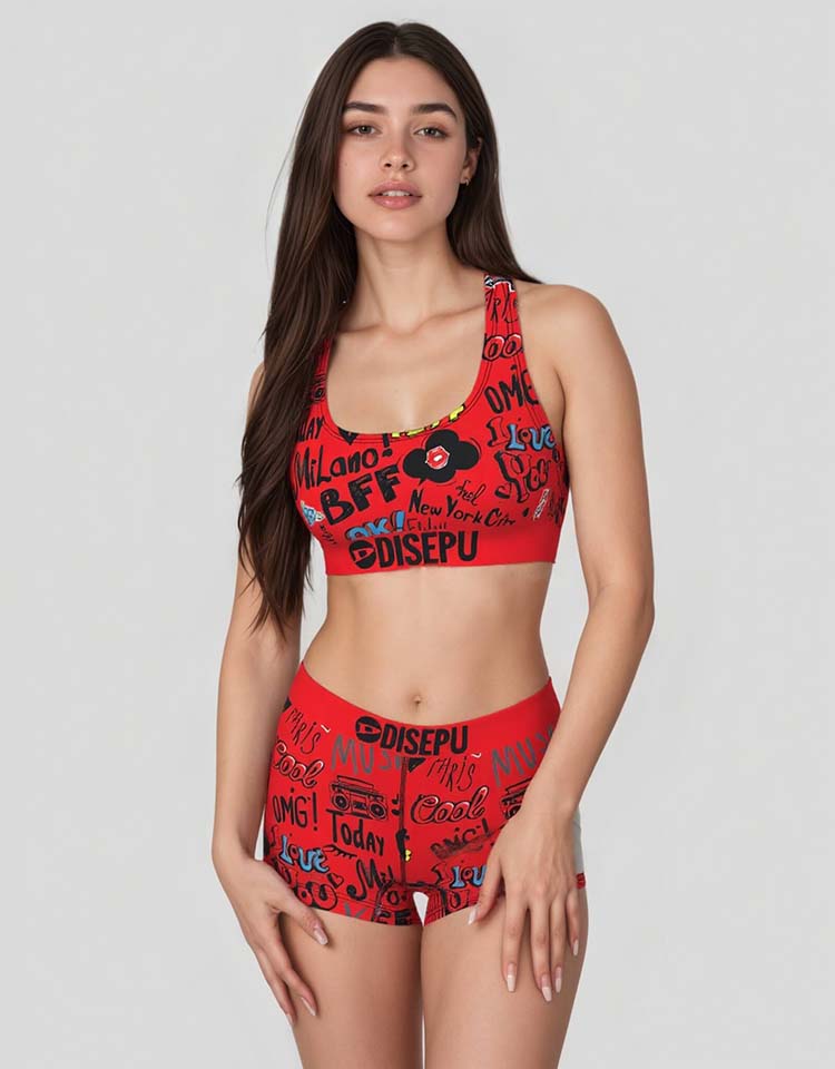 Ladies Sports Bra And Shorts