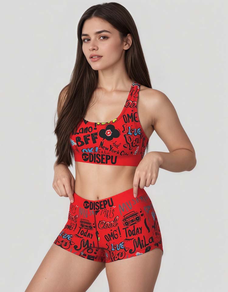 Ladies Sports Bra And Shorts