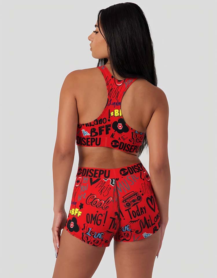 Ladies Sports Bra And Shorts