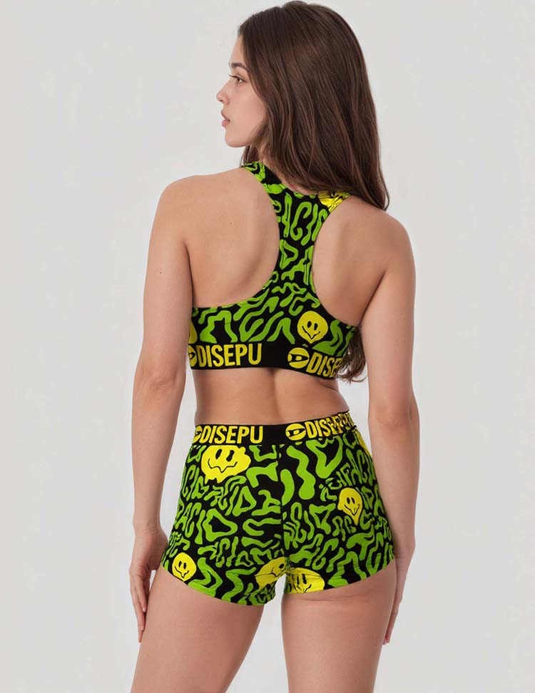 Green Daze Bra and Shorts