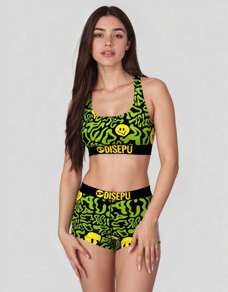 Green Daze Bra and Shorts
