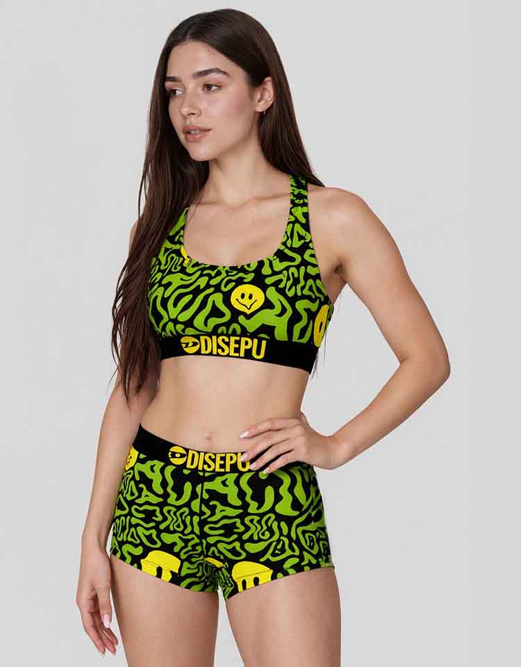 Green Daze Bra and Shorts