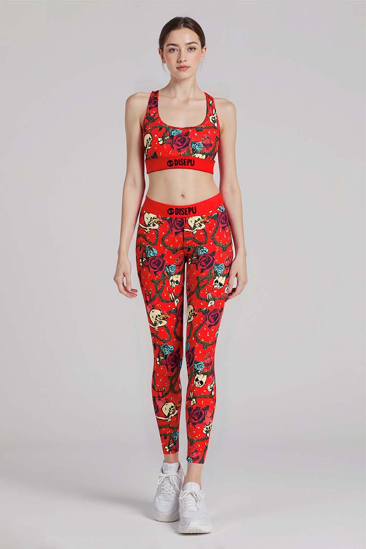 Red Rose Legging Set