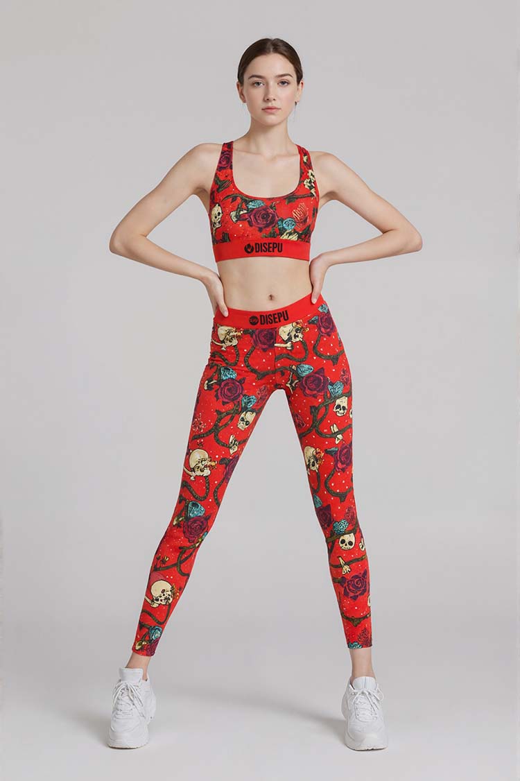 Red Rose Legging Set