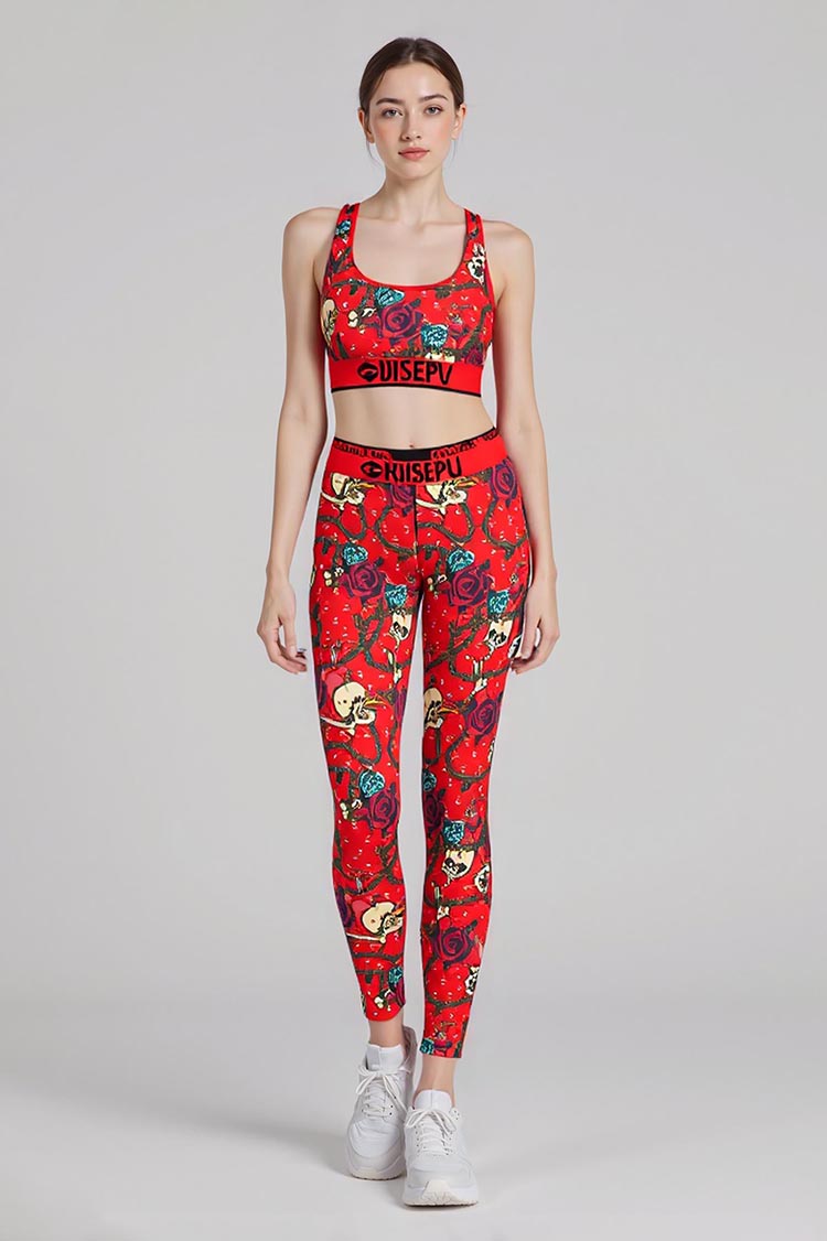 Red Rose Legging Set