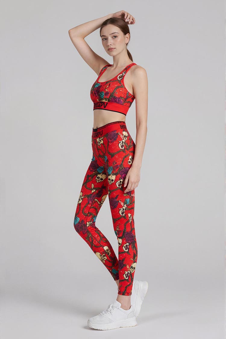 Red Rose Legging Set