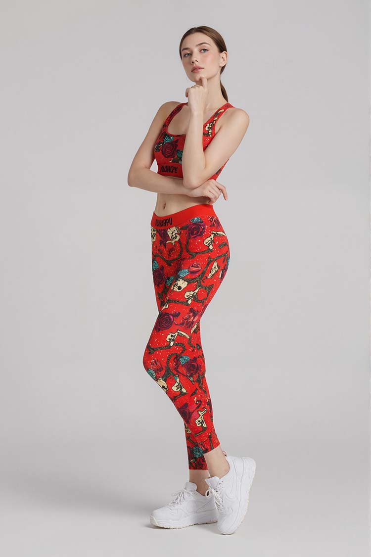 Red Rose Legging Set