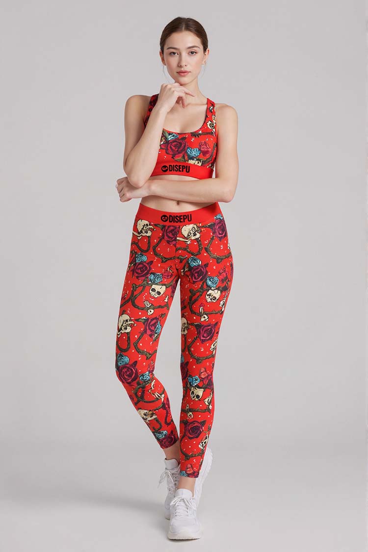 Red Rose Legging Set